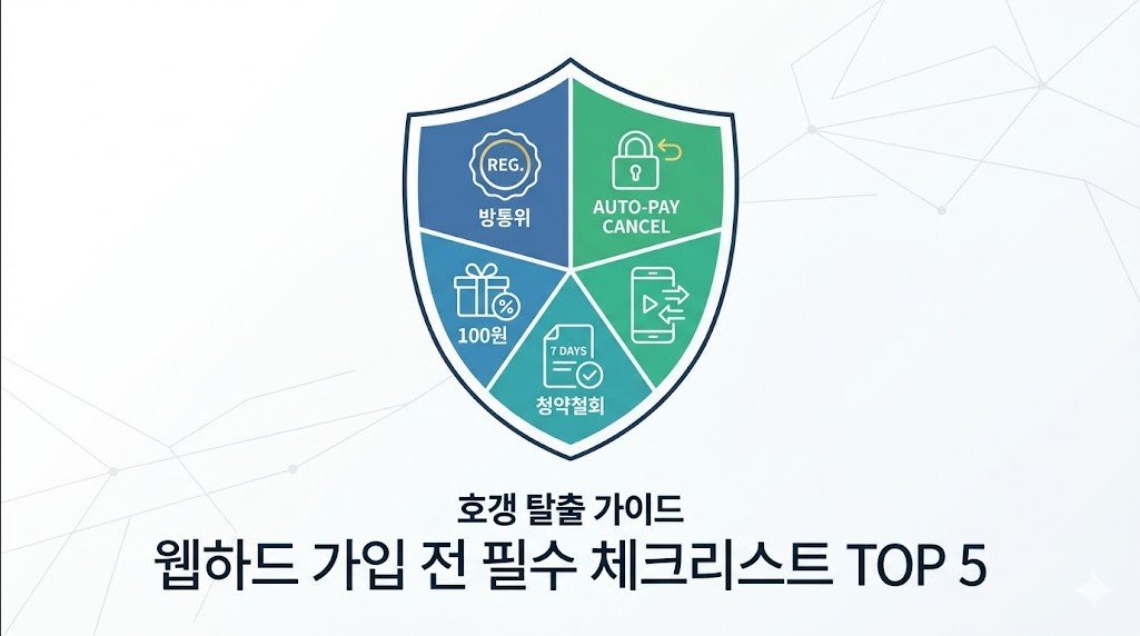 처음 웹하드 가입할 때 꼭 확인할 5가지